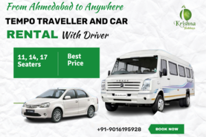 Tempo Traveller Rental and car rental with driver in Ahmedabad - Krishna Holidays